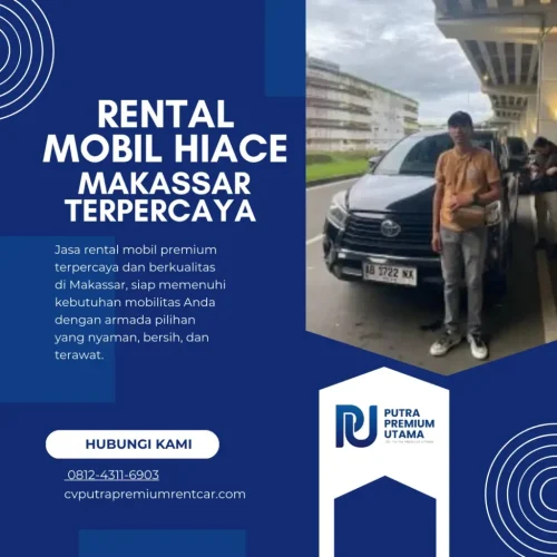 Rental mobil Hiace Makassar Terpercaya